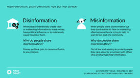 Misinformation vs. Disinformation